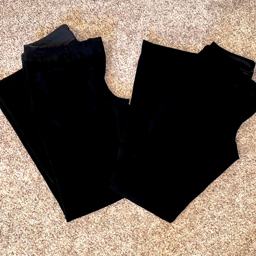 2 pairs of Black Express work pants